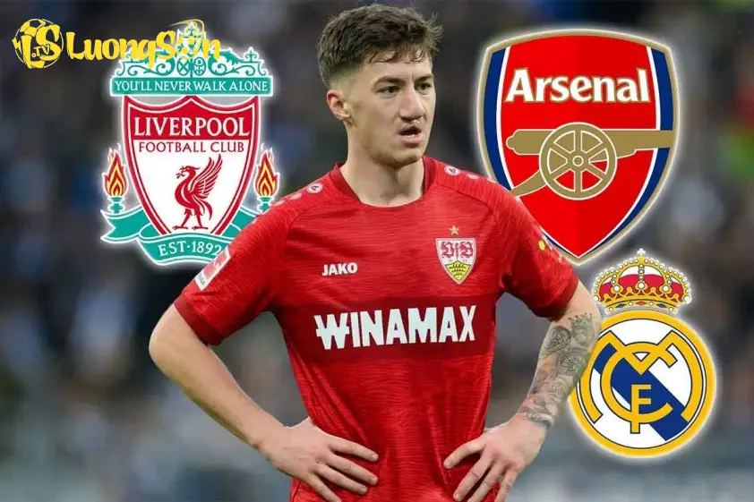 Liverpool cạnh tranh với Real Madrid, Arsenal để chiêu mộ Angelo Stiller giá 50 triệu bảng 2 Liverpool, Real Madrid và Arsenal đều đang thèm khát mẫu tiền vệ như Stiller.