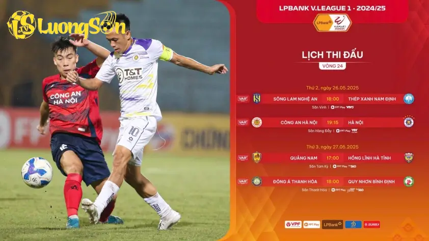 FIFA Chọn Trọng Tài Quốc Tế Điều Khiển Trận Đấu Đinh Của Vòng 24 V-League 1 hai trọng tài FIFA người Hàn Quốc sẽ được phân công điều hành trận đấu tâm điểm vòng 24 V-League 2024/25 giữa CLB Công an Hà Nội và CLB Hà Nội